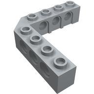 Деталь LEGO Technic Brick 5 x 5 Right Angle (1 x 4 - 1 x 4), Светлый сине-серый