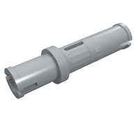 Деталь LEGO Technic Pin Long without Friction Ridges - Single Slot, Светлый сине-серый