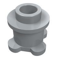 Деталь LEGO Brick 1 x 1 x 2/3 Round with Scala Base, Светлый сине-серый