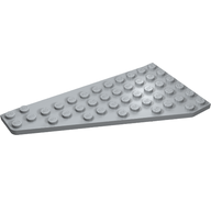 Деталь LEGO Wedge, Plate 7 x 12 Wing Right, Светлый сине-серый