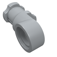 Деталь LEGO Technic, Axle and Pin Connector Toggle Joint Smooth, Светлый сине-серый