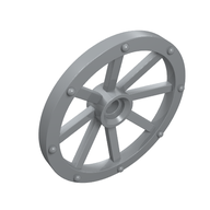 Деталь LEGO Wheel Wagon Large (33mm D.), hole type undetermined, Светлый сине-серый