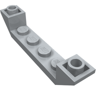 Деталь LEGO Скос перевёрнутый двойной 45° 6 x 1, с вырезом 1 x 4, Светлый сине-серый