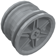 Деталь LEGO Wheel 30.4 x 20 without Pinholes and with Unreinforced Rim, Светлый сине-серый