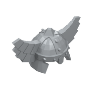 Деталь LEGO Minifig Helmet with Wings, Светлый сине-серый