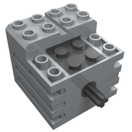 Деталь LEGO Electric Motor 9V Mini-Motor [Old Style], Светлый сине-серый
