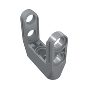 Деталь LEGO Technic Pin Connector Toggle Joint Smooth Double with Axle and Pin Holes, Светлый сине-серый