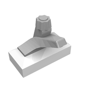 Деталь LEGO Tap 1 x 2 (Complete) White/Light Grey, Светлый сине-серый