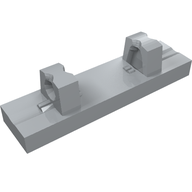 Деталь LEGO Плитка шарнирная фиксирующая двойная 1 x 4, с 1 пальцами сверху, Светлый сине-серый