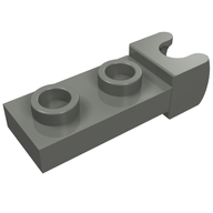 Деталь LEGO Plate Special 1 x 2 5.9mm End Cup, Темный сине-серый