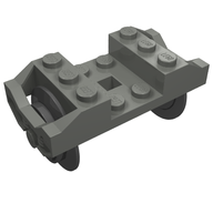 Деталь LEGO Train Wheel Pair, Complete Assembly, Темный сине-серый