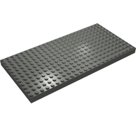 Деталь LEGO Кирпичик 12 x 24, Темный сине-серый