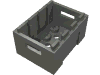 Деталь LEGO Container - Crate with Handholds, Темный сине-серый