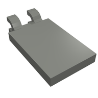 Деталь LEGO Tile Special 2 x 3 with 2 Clips [Thick U Clips], Темный сине-серый