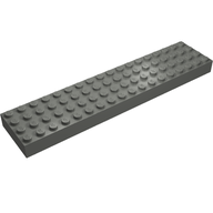 Деталь LEGO Кирпичик 4 x 18, Темный сине-серый