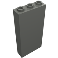 Деталь LEGO Кирпичик 1 x 3 x 5, Темный сине-серый