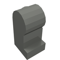 Деталь LEGO Minifig Leg Right, Темный сине-серый