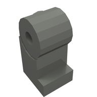 Деталь LEGO Minifig Leg Left, Темный сине-серый