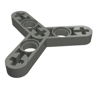 Деталь LEGO Technic Beam Rotor 3 Blade Thin, Темный сине-серый