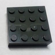 Деталь LEGO Brick Magnet, 4 x 4, Темный сине-серый