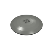 Деталь LEGO Dish 10 x 10 Inverted (Radar) with Hollow Studs, Темный сине-серый
