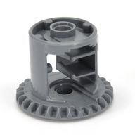 Деталь LEGO Technic, Gear Differential with Inner Tabs and Open Center, 28 Bevel Teeth, Темный сине-серый