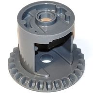 Деталь LEGO Technic Gear Differential with Inner Tabs and Closed Center, 28 Bevel Teeth [Sharp Edge], Темный сине-серый