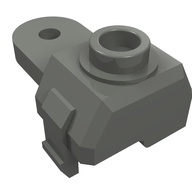 Деталь LEGO ~Train Buffer Sealed Magnet Casing, Темный сине-серый