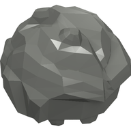 Деталь LEGO Head Rock Monster, Jaw Upper, Темный сине-серый