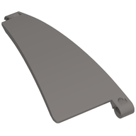 Деталь LEGO Technic Panel Curved 5 x 13 x 2 Tapered, Left, Темный сине-серый