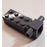 Деталь LEGO Brick Special 2 x 4 with Spinner Holder, Темный сине-серый