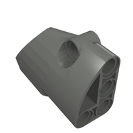 Деталь LEGO Technic Fairing # 2 Small Smooth Short, Side B, Темный сине-серый