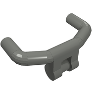 Деталь LEGO Minifig Handlebars with Angular Handles, Темный сине-серый
