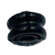 Деталь LEGO Pen Bead, Round Curved, Hourglass, Темный сине-серый