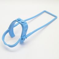 Деталь LEGO Belville Horse Harness with Shafts, Средне-голубой