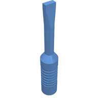 Деталь LEGO Minifig Tool Screwdriver  - Narrow Head, Средне-голубой