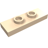 Деталь LEGO Пластина 1 x 3, с 2 выступами, Светлый телесный