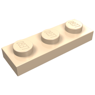Деталь LEGO Пластина 1 x 3, Светлый телесный