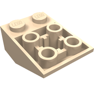 Деталь LEGO Скос перевёрнутый 33° 3 x 2, Светлый телесный