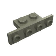 Деталь LEGO Кронштейн 1 x 2 - 1 x 4, Темно-серый