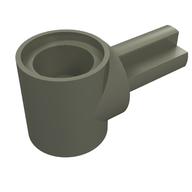 Деталь LEGO Technic Pin Connector Hub with 1 Axle, Темно-серый
