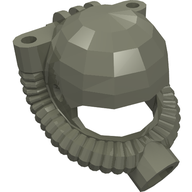 Деталь LEGO Minifig Helmet Underwater with Hose, Темно-серый
