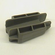 Деталь LEGO Rubber Band / Belt Holder 6 x 3 x 3, Темно-серый