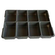 Деталь LEGO Dark Gray Storage/Sorting Tray - Eight Compartment, Темно-серый