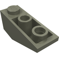 Деталь LEGO Slope Inverted 33° 3 x 1 with Connections between Studs, Темно-серый