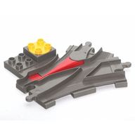 Деталь LEGO Duplo, Train Track Switcher with 2 x 2 Studs, Темно-серый