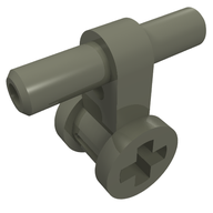 Деталь LEGO Pneumatic Hose Connector with Axle Connector, Темно-серый