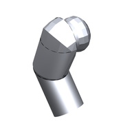 Деталь LEGO Minifig Arm Right, Серебристый металлик
