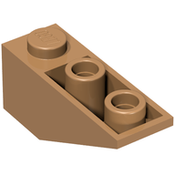 Деталь LEGO Slope Inverted 33° 3 x 1 with Internal Stopper and No Front Stud Connection, Средне-темный телесный