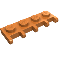 Деталь LEGO Hinge Vehicle Roof Holder 1 x 4, Средне-темный телесный